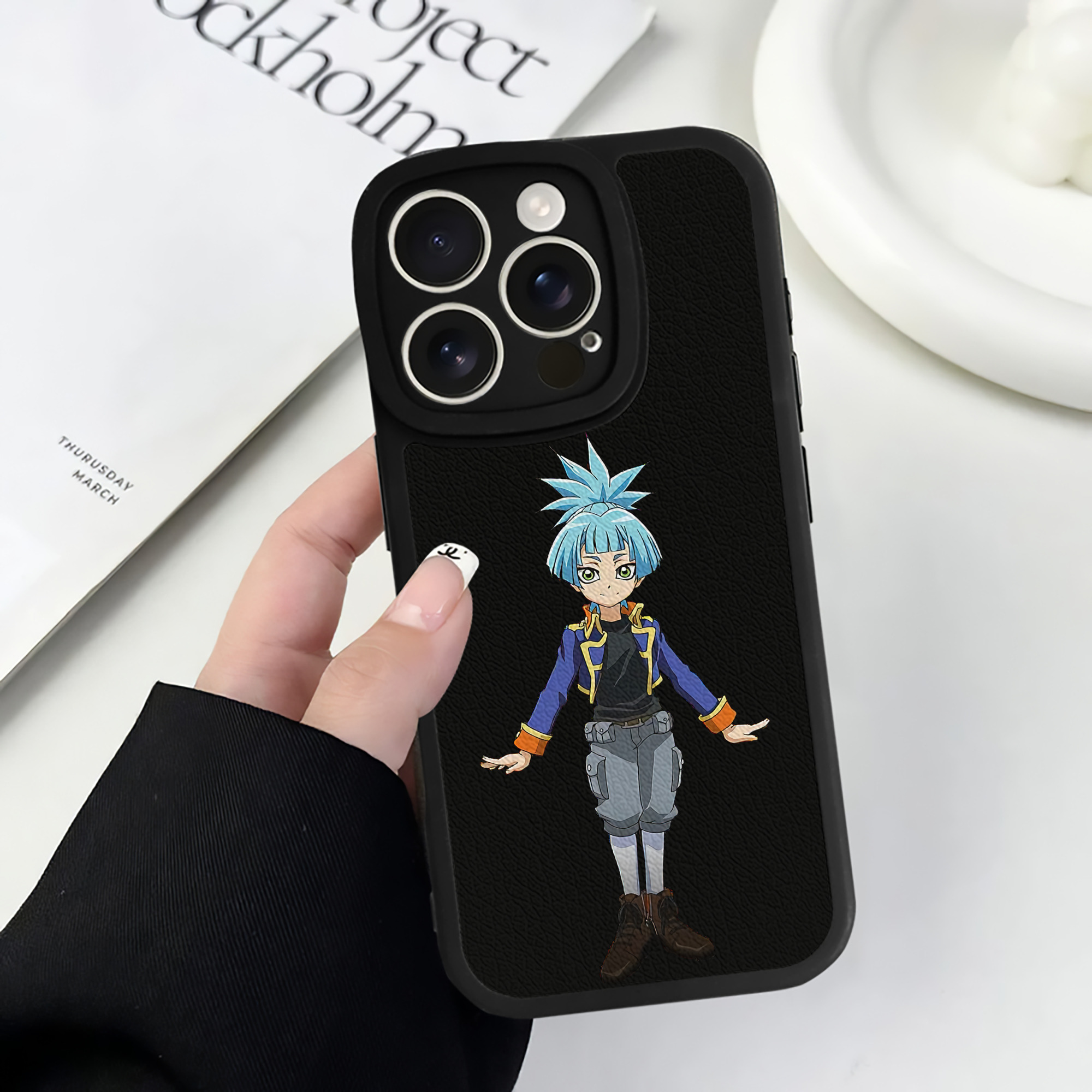 遊☆戯☆王 Yu-Gi-Oh! 【iPhone 16シリーズ対応】シリコンスマホケース（レザー調） 材質：シリコン